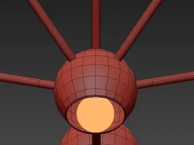 Heptaider Chandelier 3D model