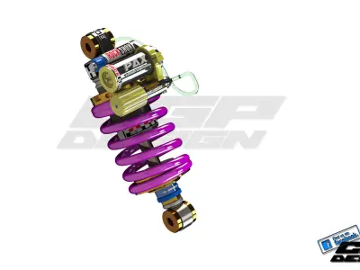 PINKI rear suspensiondesigned by paX 3D model