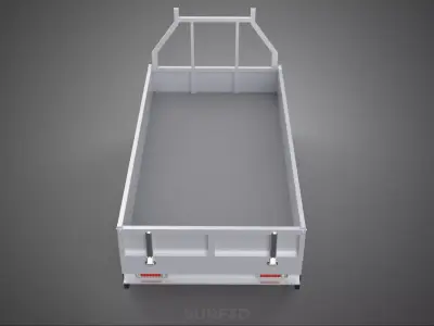 LOAD BODY DROP SIDE BED DUMP GATE DOOR PICKUP TRUCK WIDE DECK 3D model