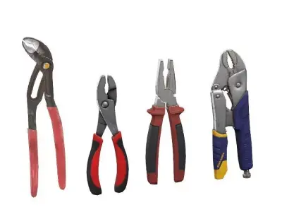Construction Tool  Combination Pliers Low-Poly 3D Model Low-poly 3D model