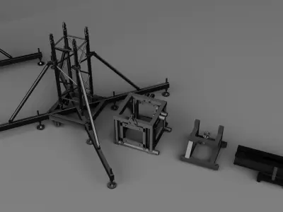 Detailed Truss Model 3D model