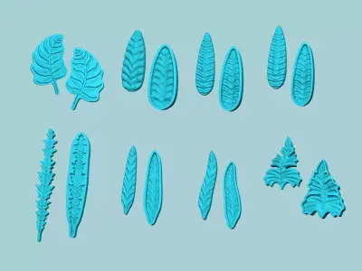 08 Fern Leaf Mould Collection - Artificial EVA Molding