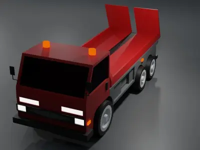 tow truck Low-poly 3D model