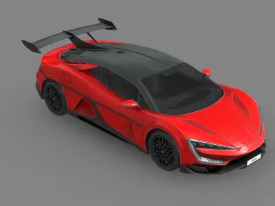 BYD Yang Wang U9 Low-poly 3D model