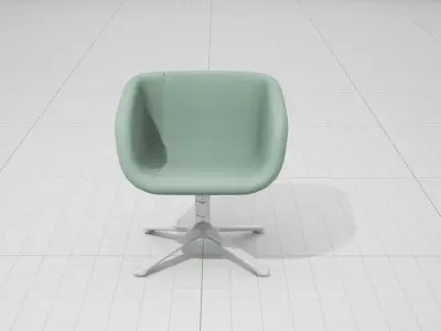 PlusHalle Scoop Chair UE4 Low-poly 3D model