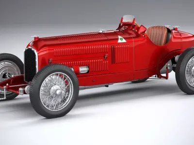 Alfa Romeo P3 1932 3D model