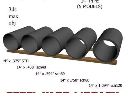14in Pipe 3D model
