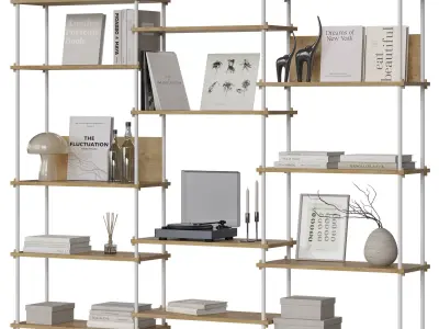 Shelving System s2003A by Moebe 3D model