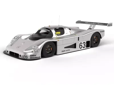 Mercedes Benz C9 1987 Sauber Racing 3d model 3D model