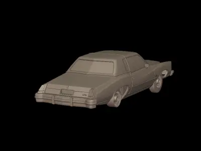 CHEVROLET MONTE CARLO 1976 3D PRINT MODEL 3D print model