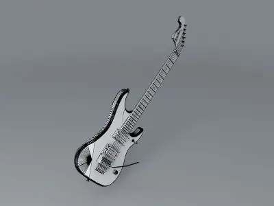 Washburn nuno bettencourt  N4 snakeskin guitar Free 3D model