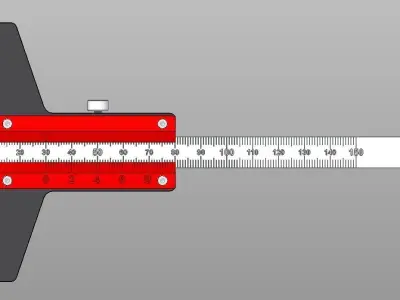 DEPTH VERNIER 150mm 3D model