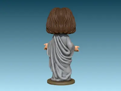 Mini figurine of Jesus 3D print model