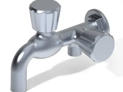 Stylish Two Way Tap 3D print model