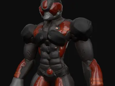 Low poly Robot - Video Game Ready Free low-poly 3D model