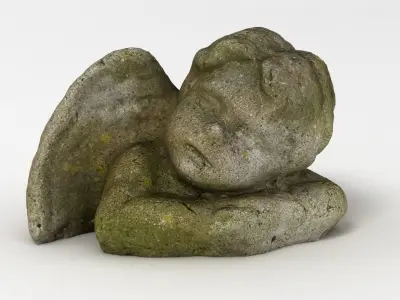 Angel Statuette 003 3D model