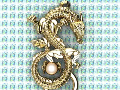 Dragon Jewelry 3D Print Model 3D print model