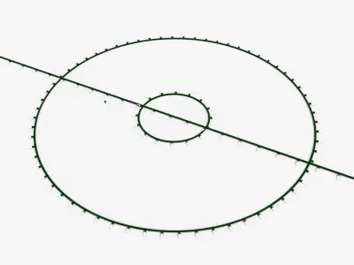 String lights decoration  Low-poly 3D model