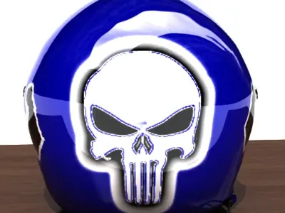 Rally helmet 3D model