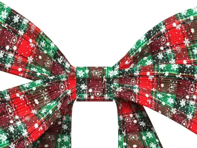 Christmas Bow Ribbon 89 Low-poly 3D model