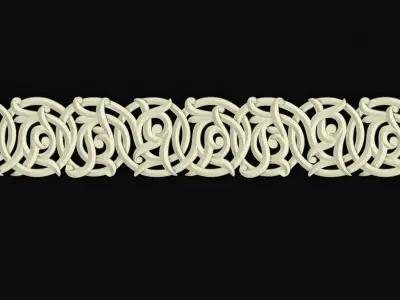 Central decor ornament for furniture 3D model 291
