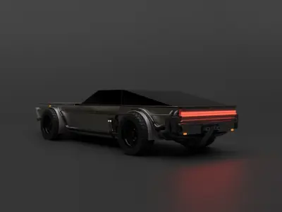 SCI-FI MUSCLE CAR 3D model