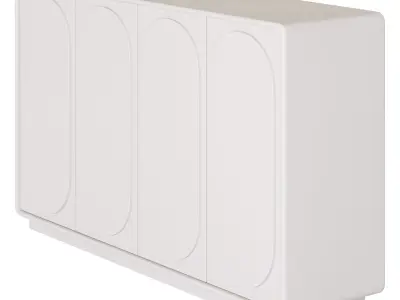 Mobile economical shoe rack 3D model