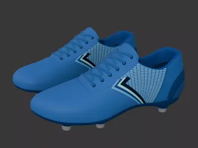 Generic Football Soccer Cleats Shoes -- Optimized for Animation Low-poly 3D model