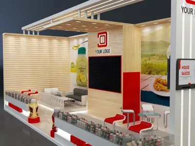  Booth Exhibition Stand a638c 3D model