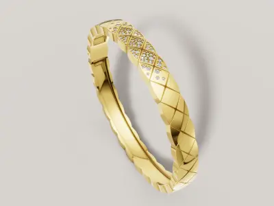 Woman Bracelet 3D print model C 80 3D print model