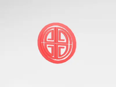 China Type Decoration v1 003 Low-poly 3D model