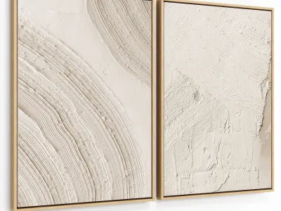 Plaster Two Frame 22 Low-poly 3D model