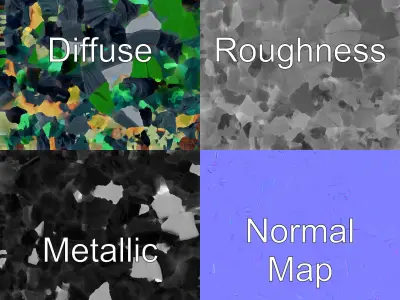 Witch and Cauldron Mystical Character model pack Low-poly 3D model