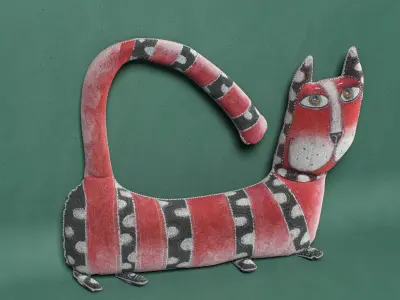 kids cat toy 01 3D model