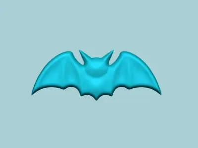 Halloween Molding A01 Bat - Chocolate Silicone Mold 3D print model