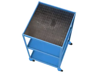 Industrial Trolley Low-poly 3D model