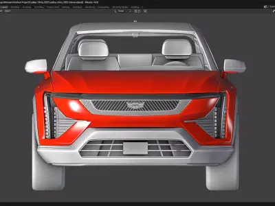 Cadillac Obtiq 2025 Low-poly 3D model