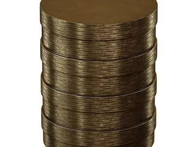 Inez Drum End Table Crate and Barrel 3D model