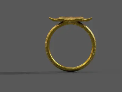 High-Quality 3D Ring Model Pack 4 Low-poly 3D model