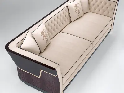 Sofa and Armchair Visionnaire Berry Capitone 3D model