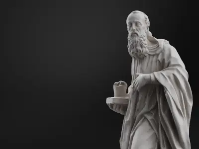 Benedict of Nursia 3D model