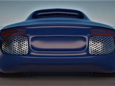 Audi R8 3d model  Low-poly 3D model