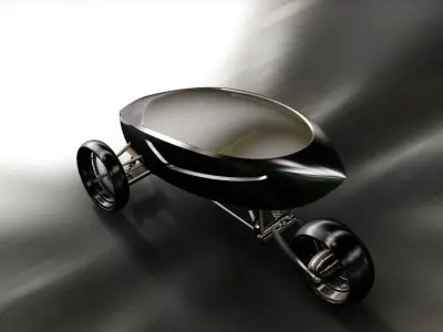 Frogger futuristic car design 3D model