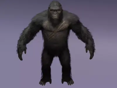 BigFoot 3D Model with Textures Big Foot  3D model
