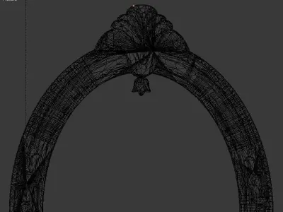 Frame mirror 3D model 10 3D print model