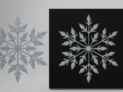 Snowflake 3D model