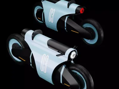 Concept motorcycle 3 3D model