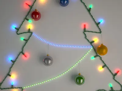 DIY Christmas Light Tree 3D model