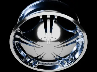 Awesome Rim and Tire 10 Low-poly 3D model