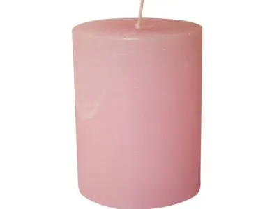 Unscented Pillar Candle 3D model